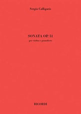 Sonata Op. 51 for Violin and Piano cover